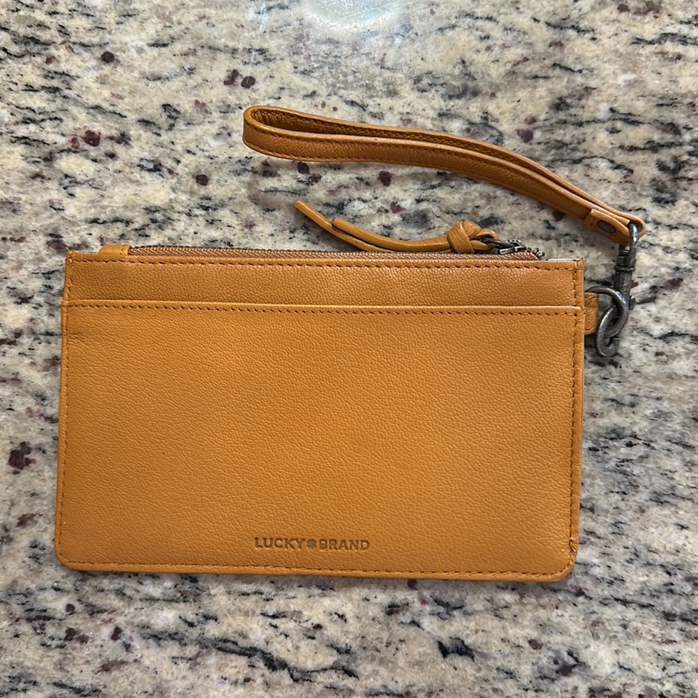 Lucky Leather Wristlet